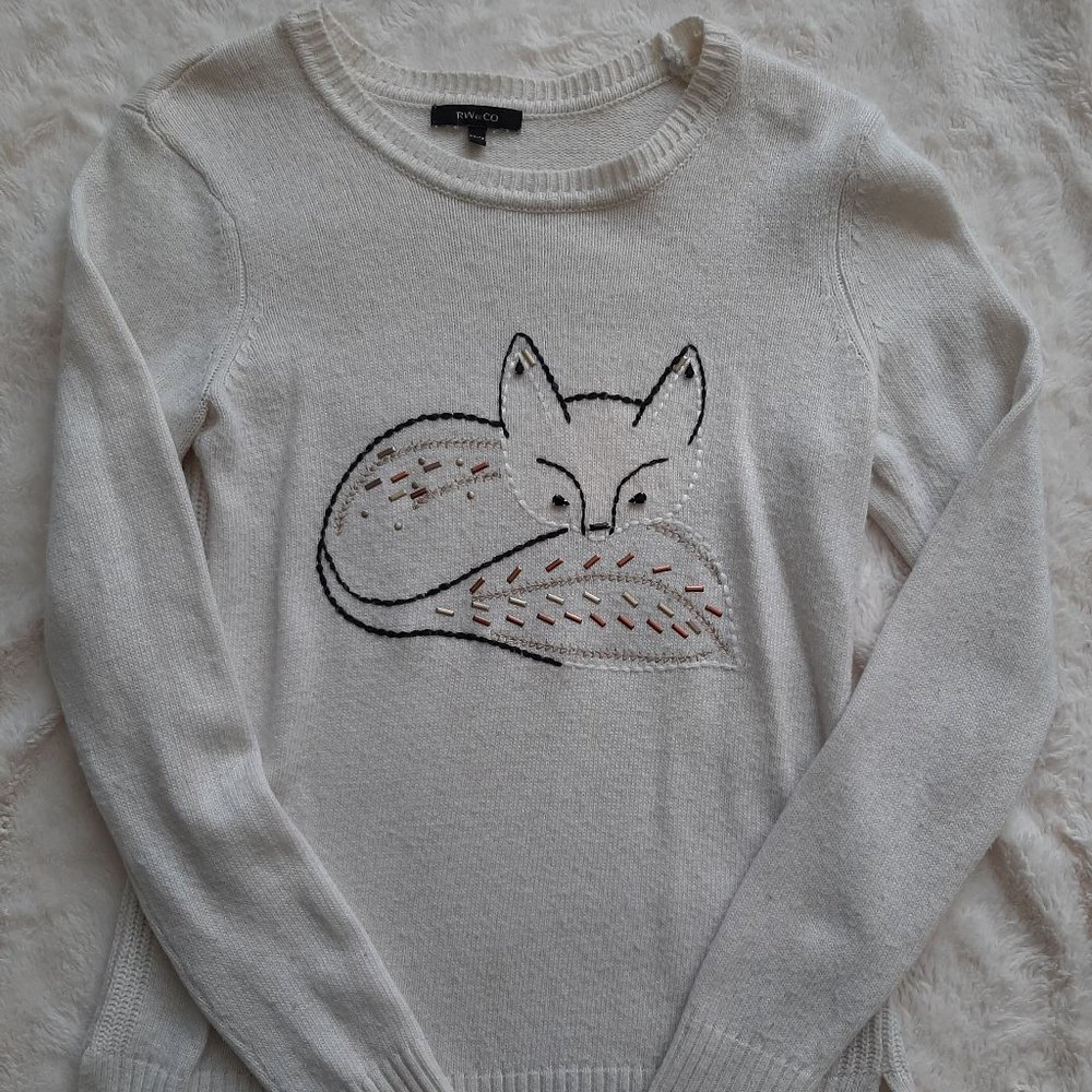 Cashmere like fox sweater
